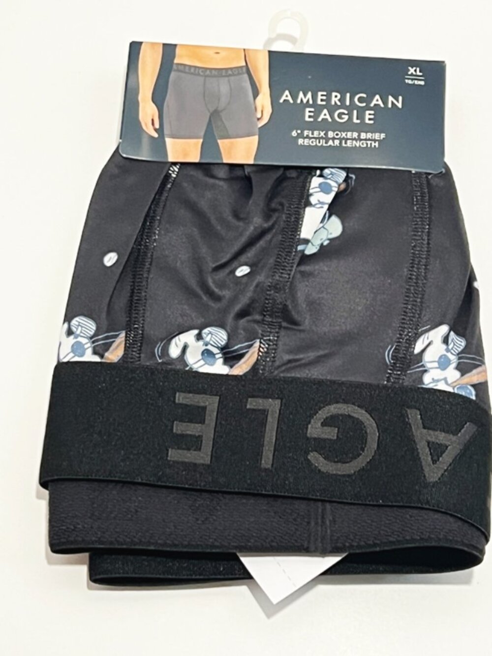 American Eagle Men XL 6" Flex Boxer Briefs Snoopy Peanuts Navy NWT Lot of 3 - Picture 3 of 6